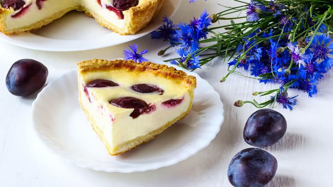 Lancewood Caramelized Plum Cheesecake