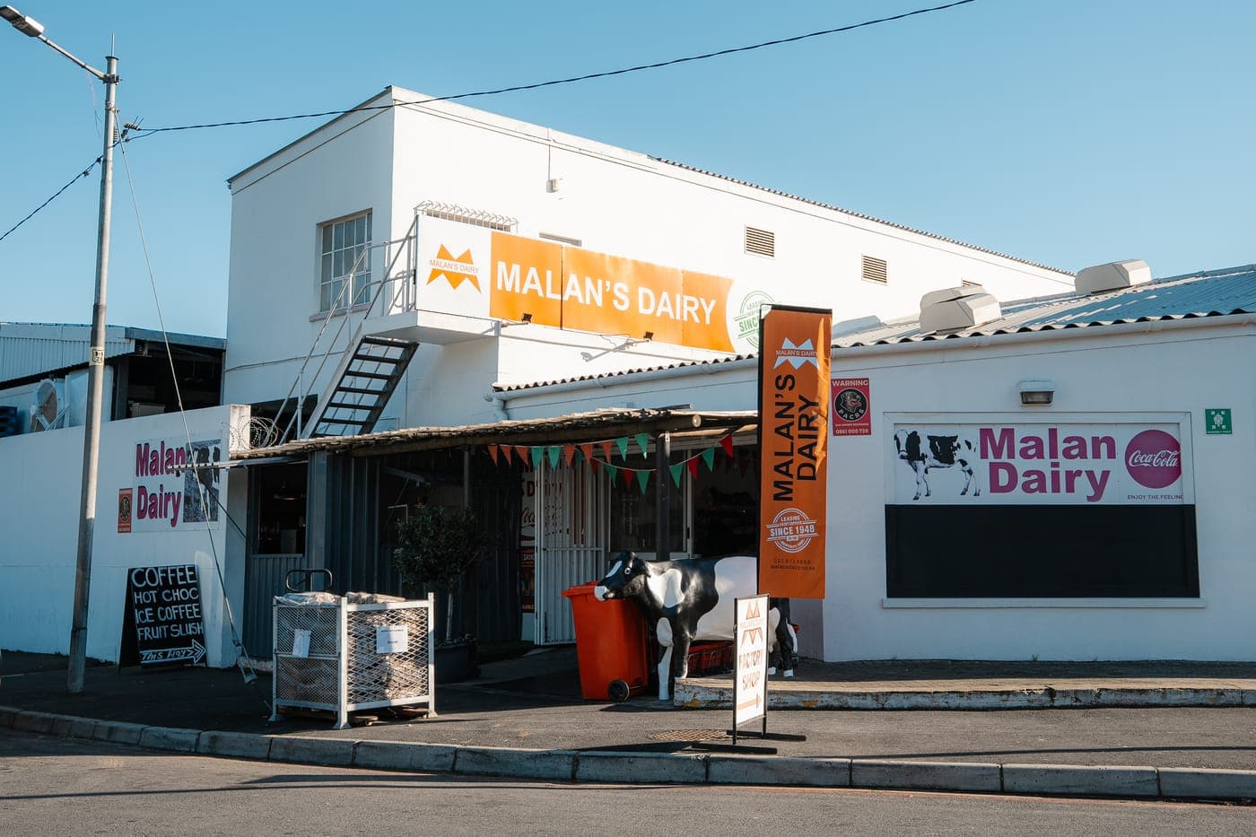 Malan's Dairy factory shop at 41 Eiland Street, Paarl